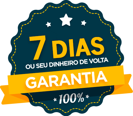 Selo de garantia 7 dias — 100% de satisfação ou dinheiro de volta